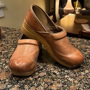 Dansko Honey Leather Mules- Size 43
